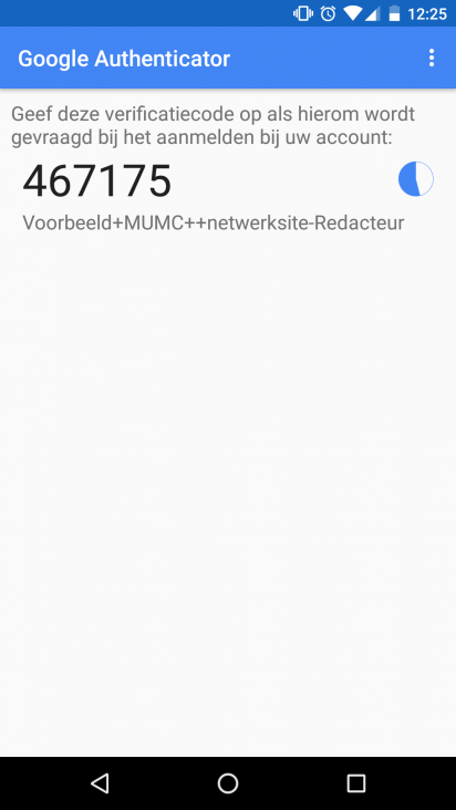Two-factor verificatie